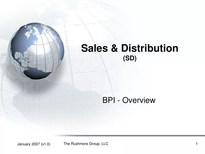 sales distribution sd n.
