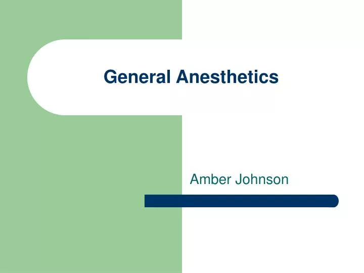 general anesthetics n.