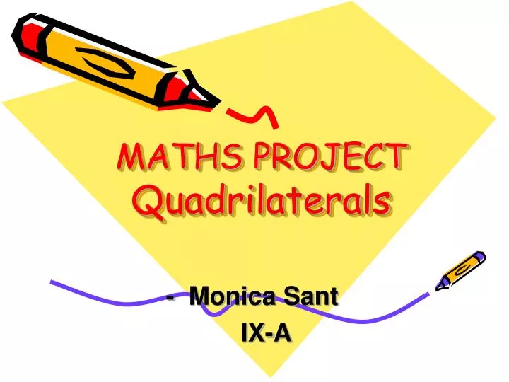 maths project quadrilaterals n.