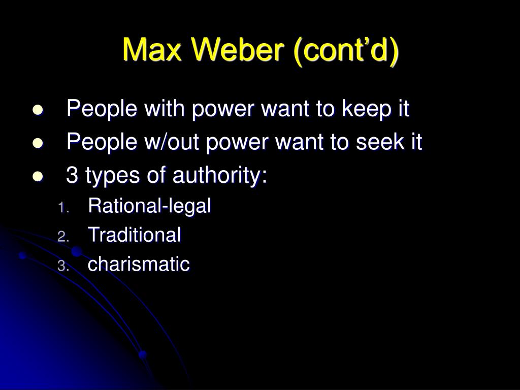 Max Webers Conflict Theory