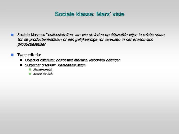 PPT - Sociale Stratificatie PowerPoint Presentation - ID:219262