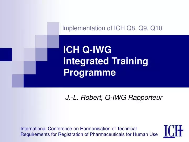 ich q iwg integrated training programme n.