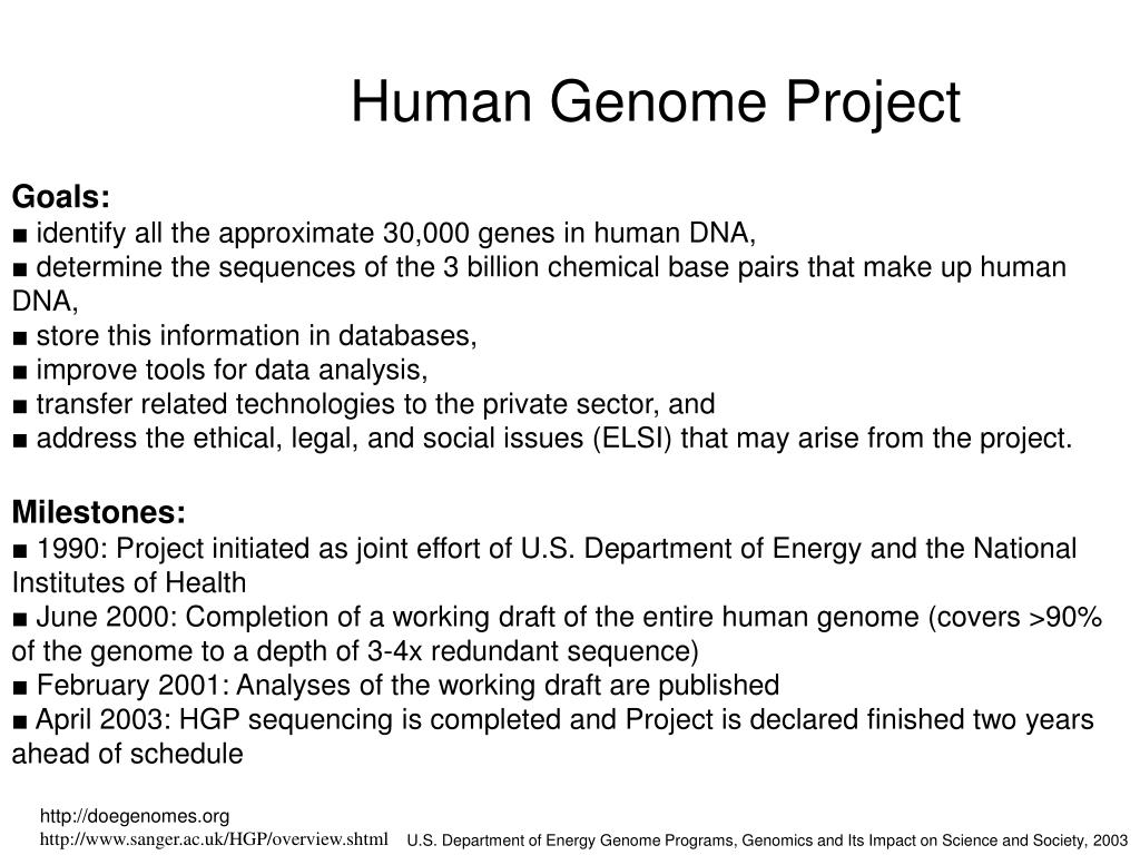 powerpoint presentation on human genome project