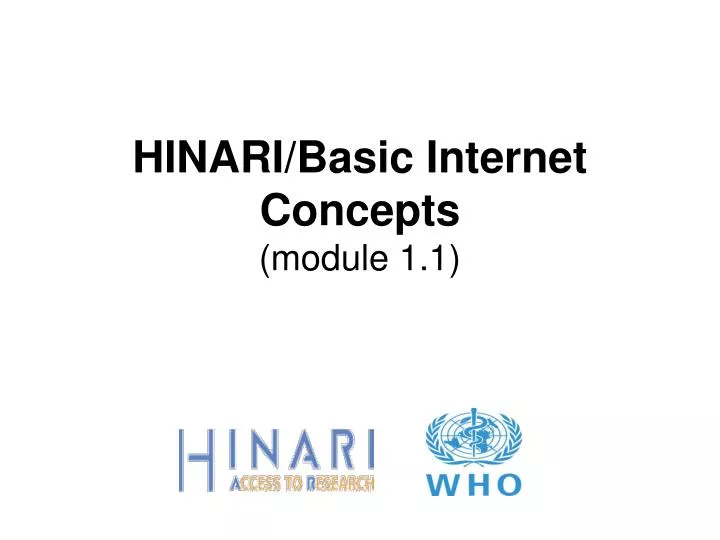 hinari basic internet concepts module 1 1 n.