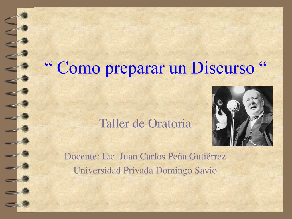PPT - “ Como preparar un Discurso “ PowerPoint Presentation, free download  - ID:220976