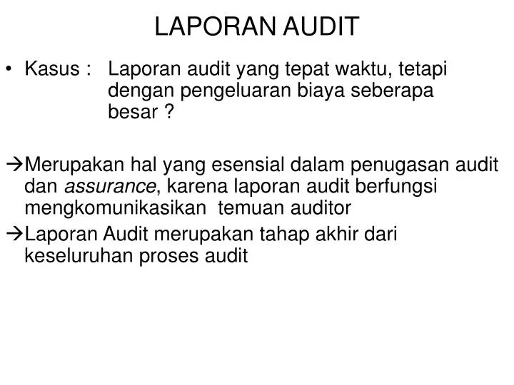 laporan audit n.