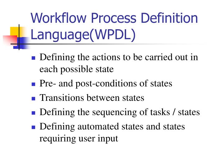 Ppt workflow description language and workflow patterns powerpoint