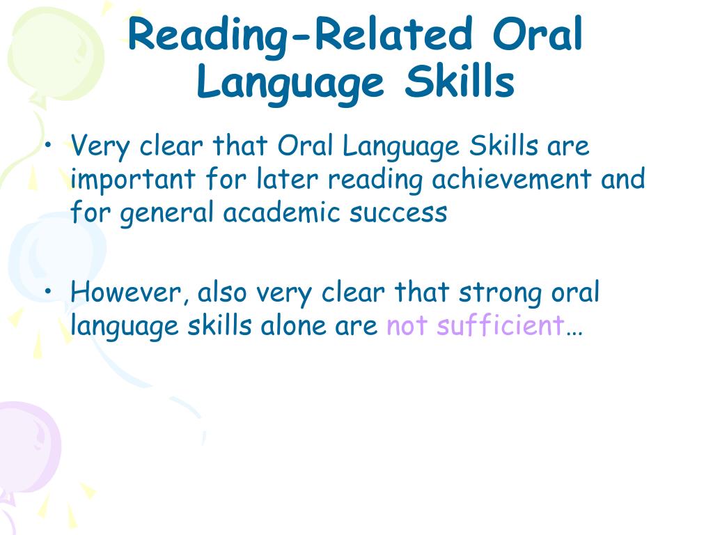 Slp Role In Contributing To Early Successful Literacy Development In Young Children