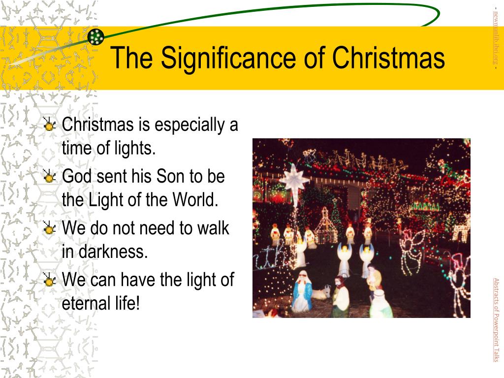 the true meaning of christmas powerpoint presentation