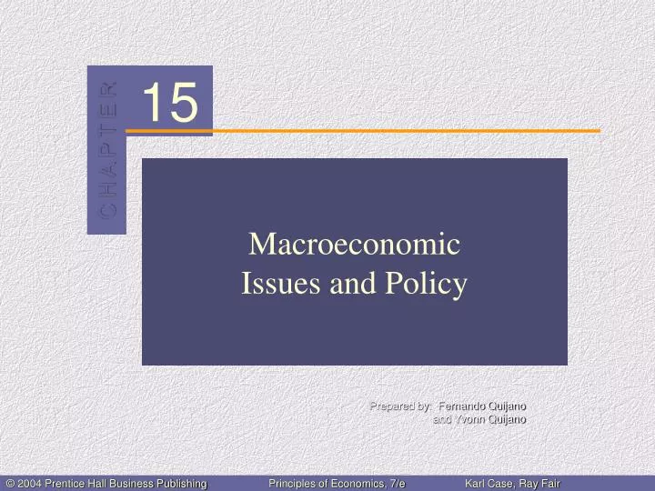 macroeconomic issues and policy n.