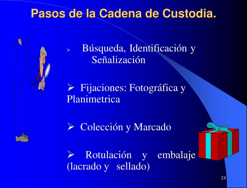 PPT - Cadena de Custodia PowerPoint Presentation - ID:222800