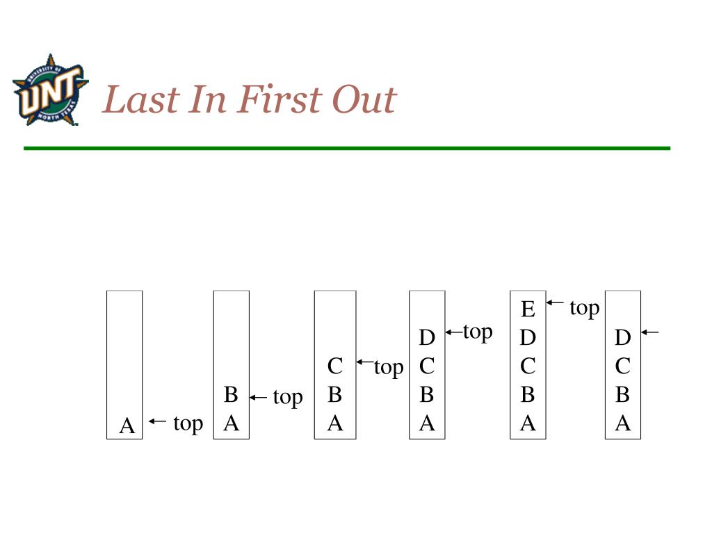 last in first out