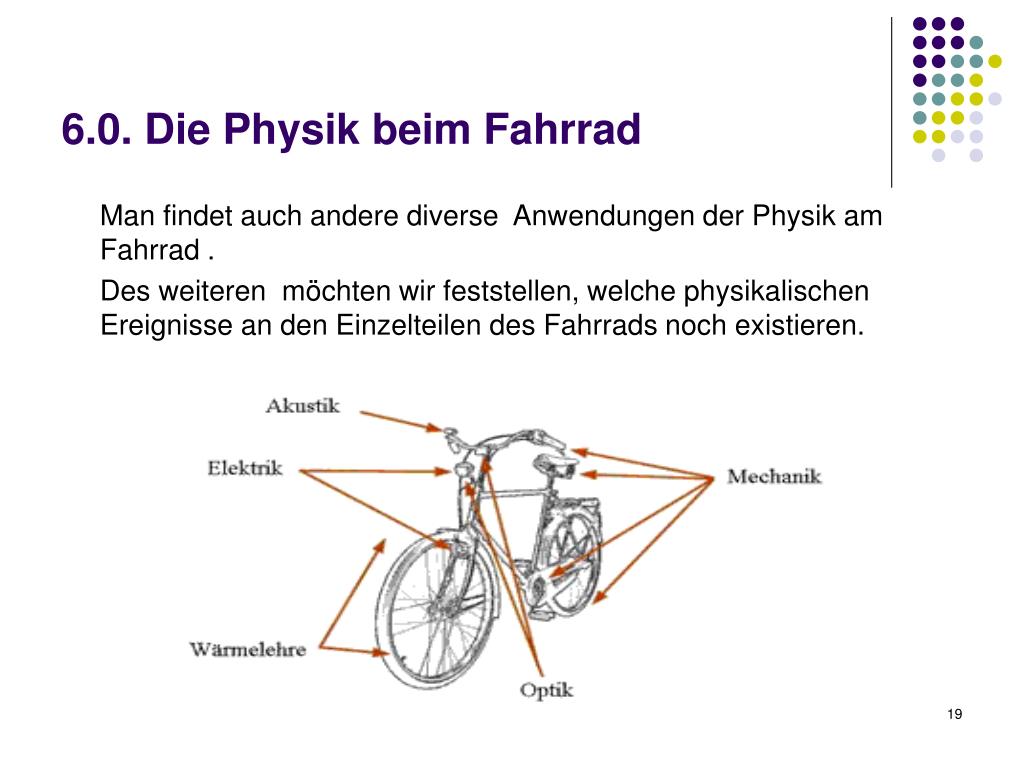 fahrrad physik