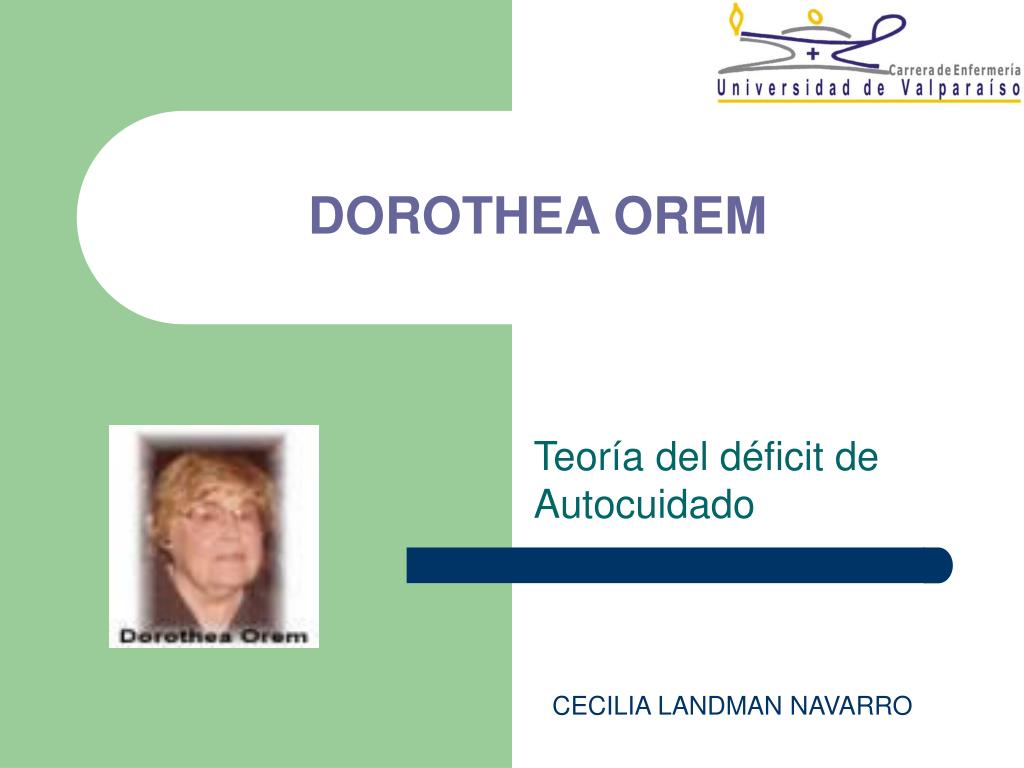 PPT - DOROTHEA OREM PowerPoint Presentation, free download - ID:223217