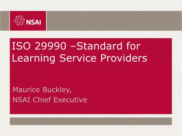 iso 29990 standard for learning service providers n.