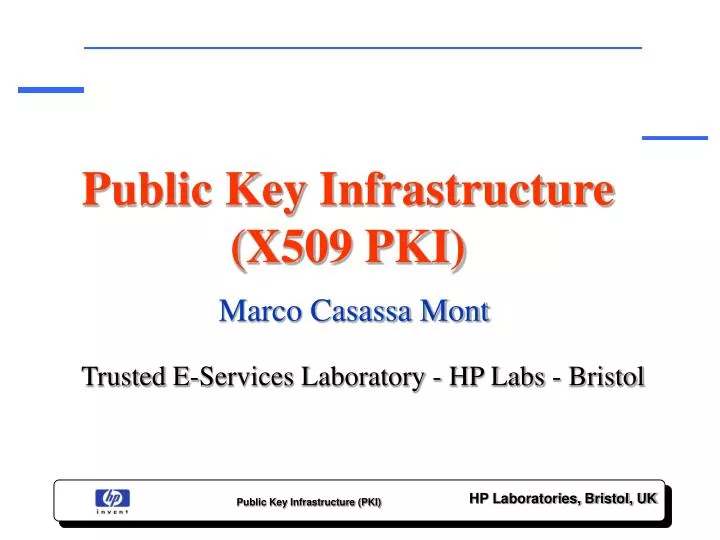 public key infrastructure x509 pki n.