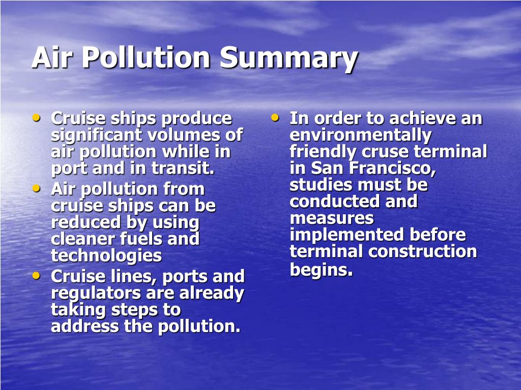 air pollution summary 7 air pollution summary 7
