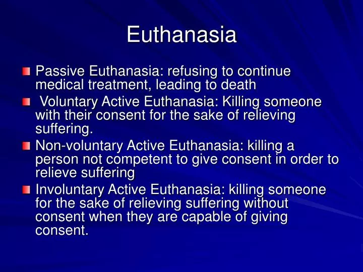 euthanasia n.