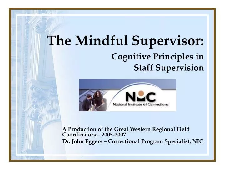 the mindful supervisor cognitive principles in staff supervision n.