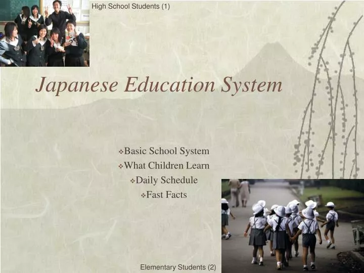 Ppt Japanese Education System Powerpoint Presentation Free Download Id 22460