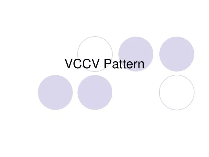 vccv pattern n.