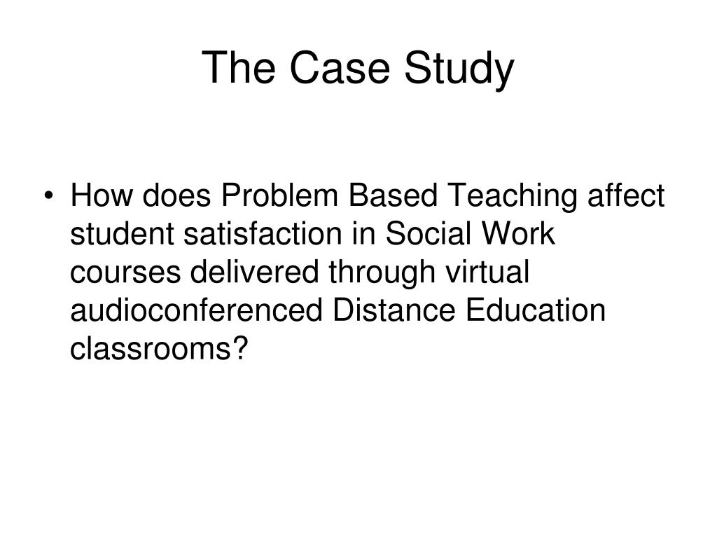 problem based learning case study pdf