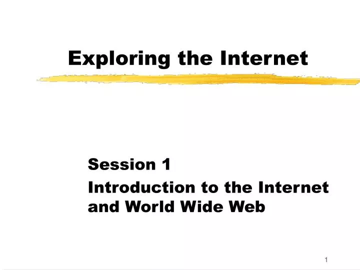 exploring the internet n.
