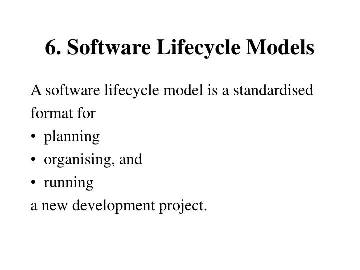 6 software lifecycle models n.