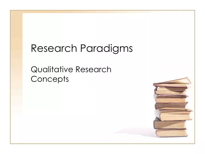 research paradigms n.