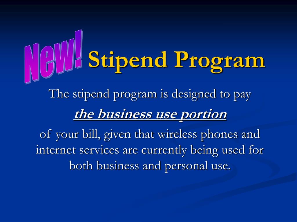 PPT Cell Phone and Stipend Program For Employees (NEW