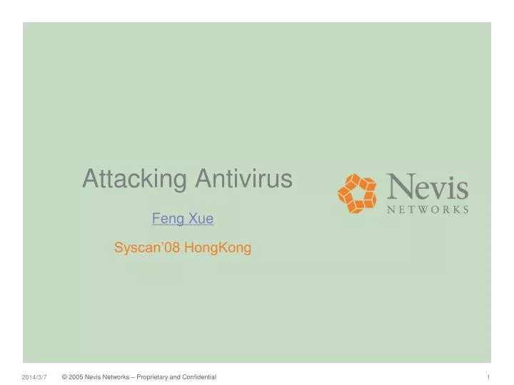 attacking antivirus n.