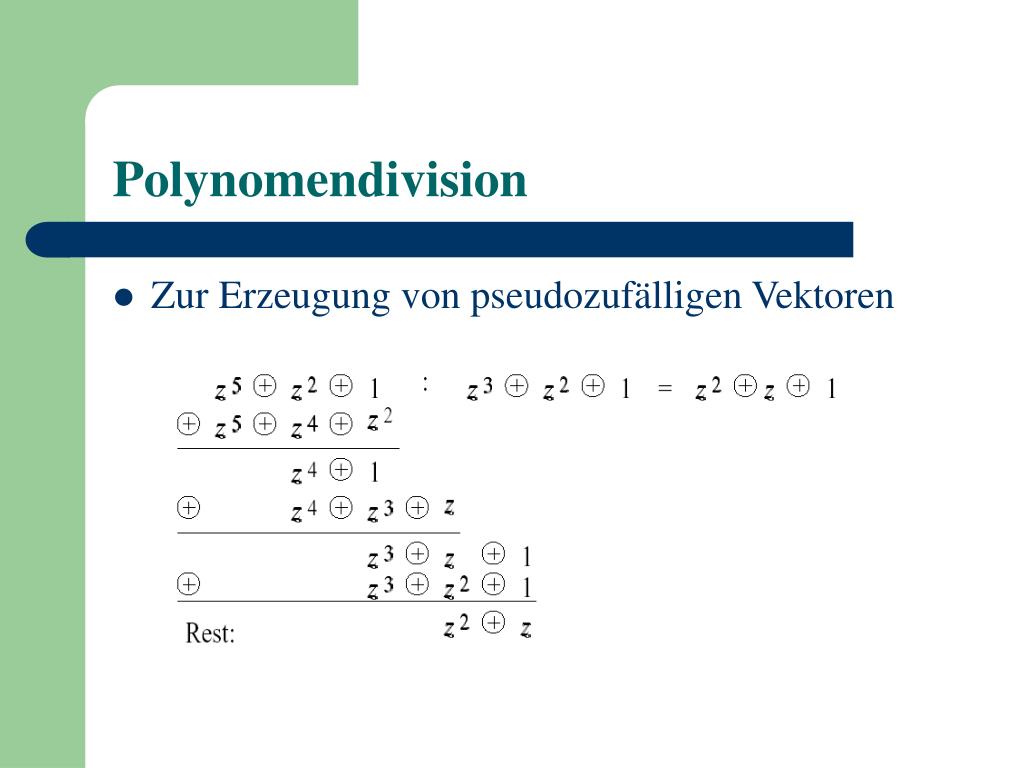 Polynomendivision
