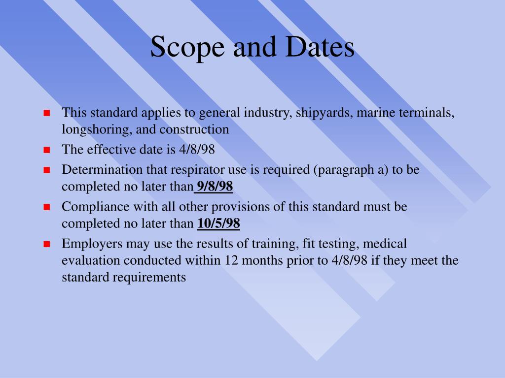 Ppt osha s respiratory protection standard 29 cfr 1910 134 powerpoint