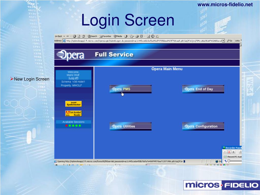 PPT MICROS FIDELIO PowerPoint Presentation Free Download ID 226183