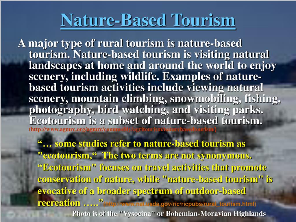 nature tourism contribution