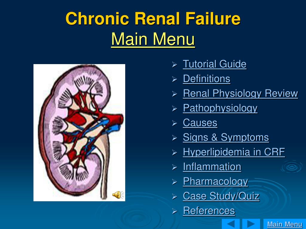 presentation of kidney failure