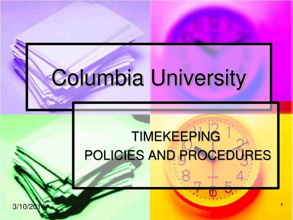 columbia university presentation