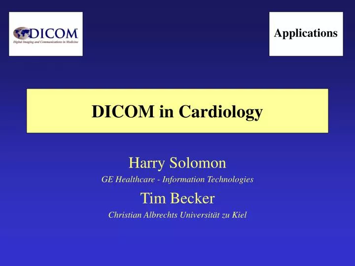 dicom in cardiology n.