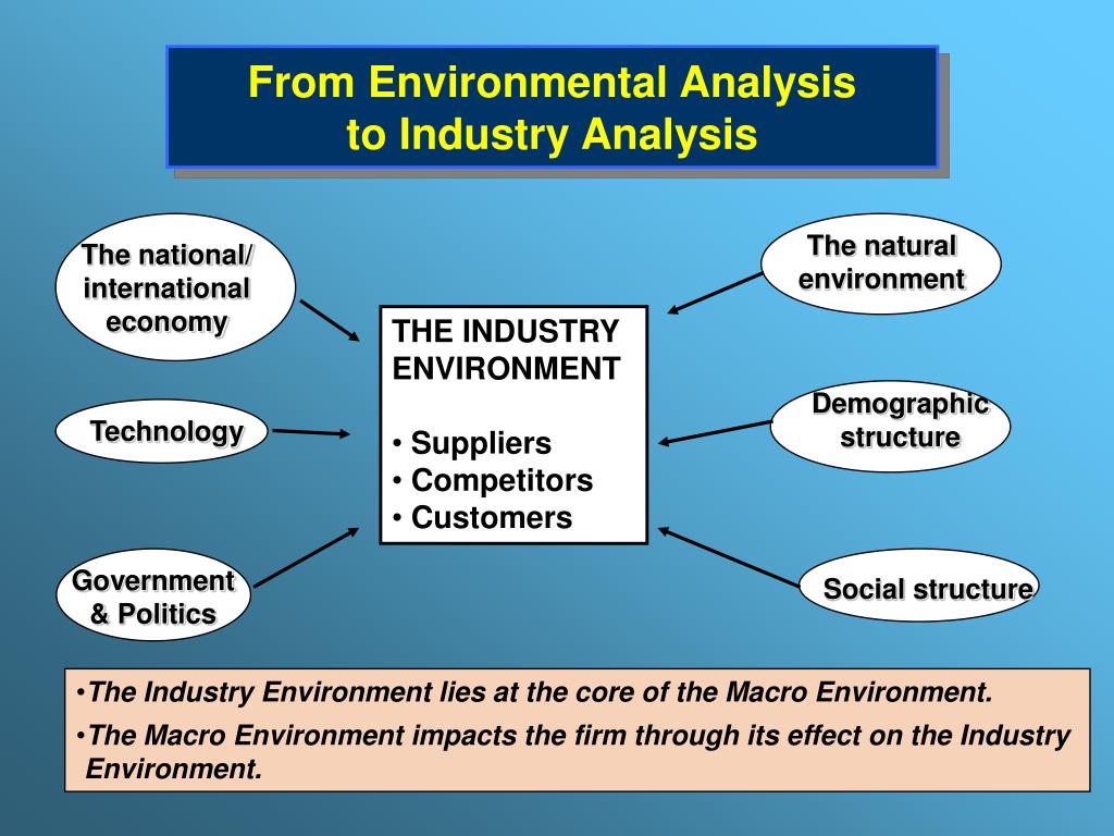 environmental and industry analysis in business plan