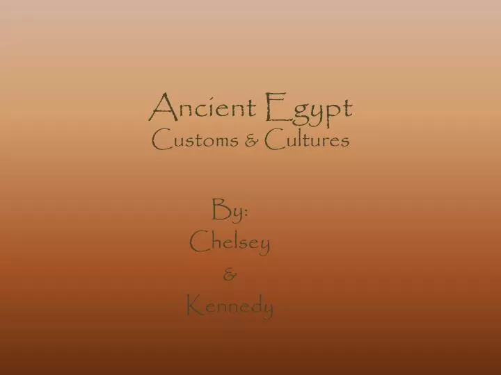 ancient egypt customs cultures n.