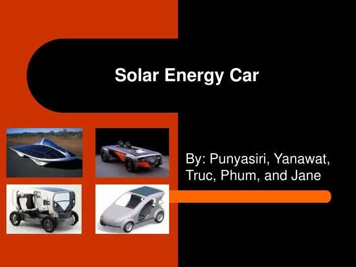solar energy car n.
