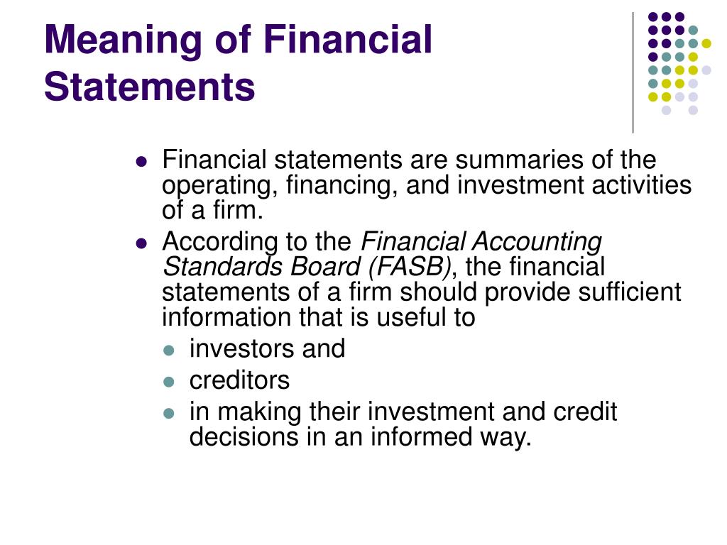 fair presentation of financial statements meaning