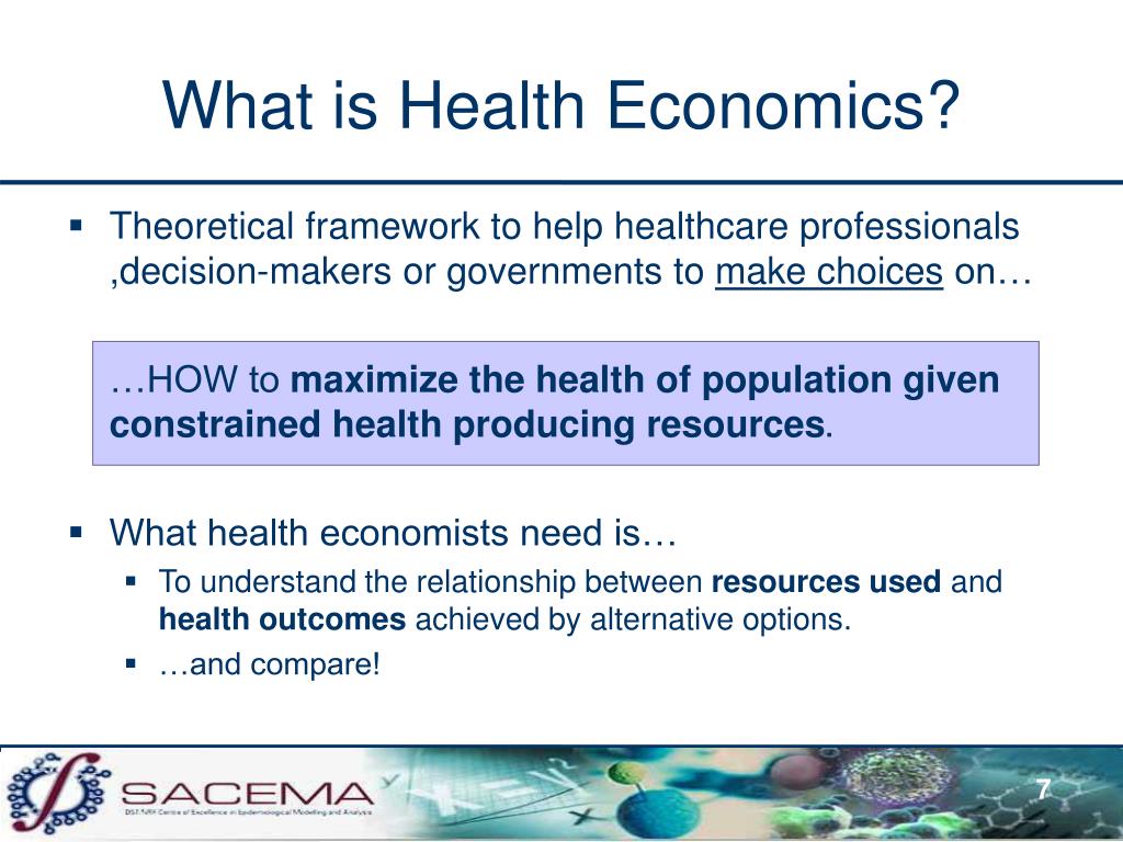 research in health economics