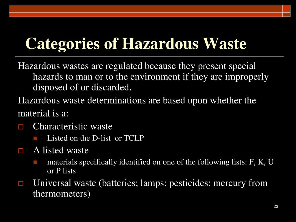 Ppt Introduction To Hazardous Waste Management Powerpoint