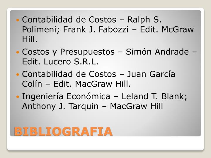 PPT - COSTOS OPERACIONALES PowerPoint Presentation - ID:228397
