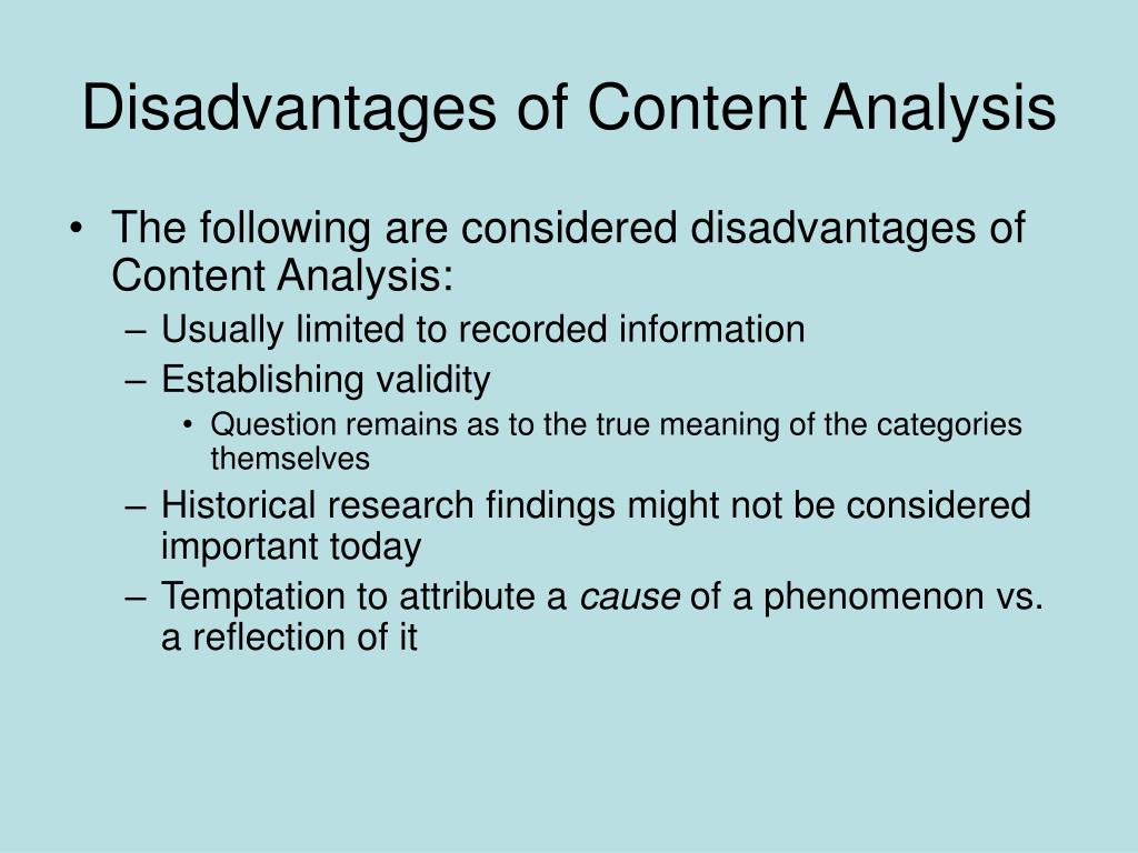 Content Analysis - Types, Advantages, Disadvantages of content analysis