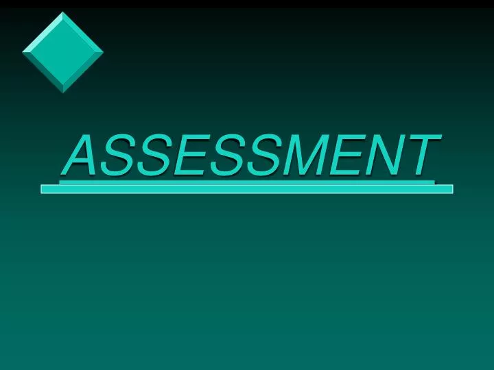 assessment n.