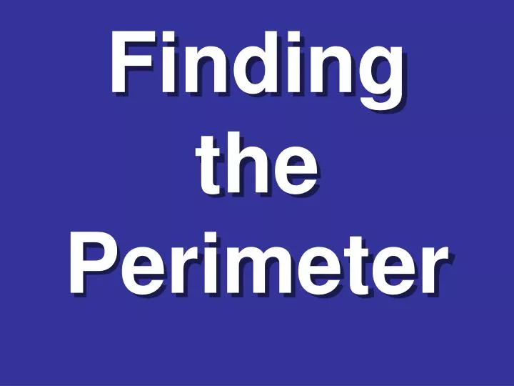 finding the perimeter n.