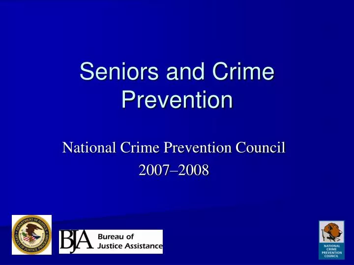 seniors and crime prevention n.