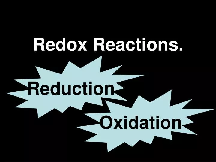 redox reactions n.
